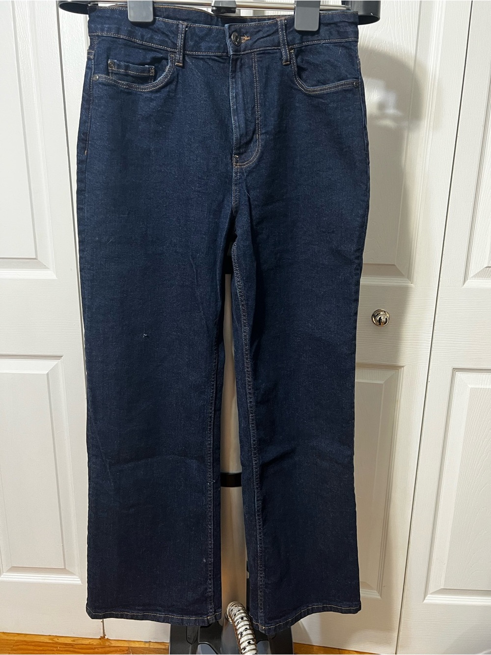 Women's Dark Blue Straight-Leg Jeans